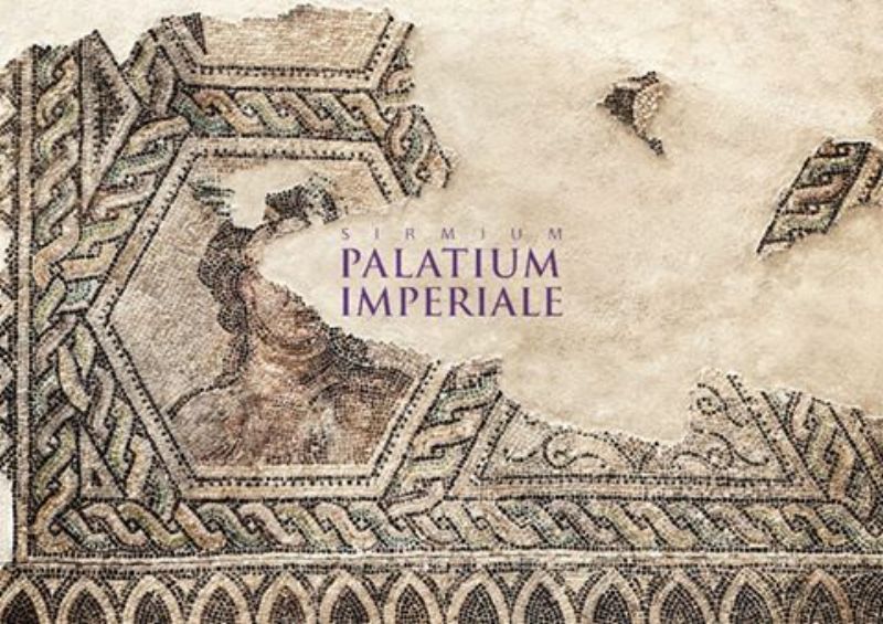 Mosaic of Roman god Mercury, found in the imperial pallace of Sirmium