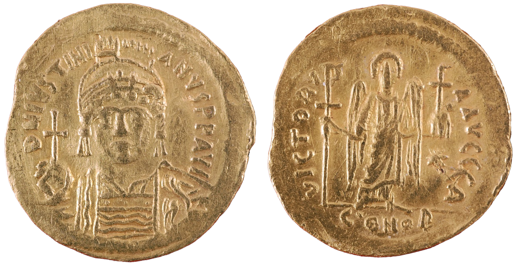 Golden coin of Justinian I, Justiniana Prima