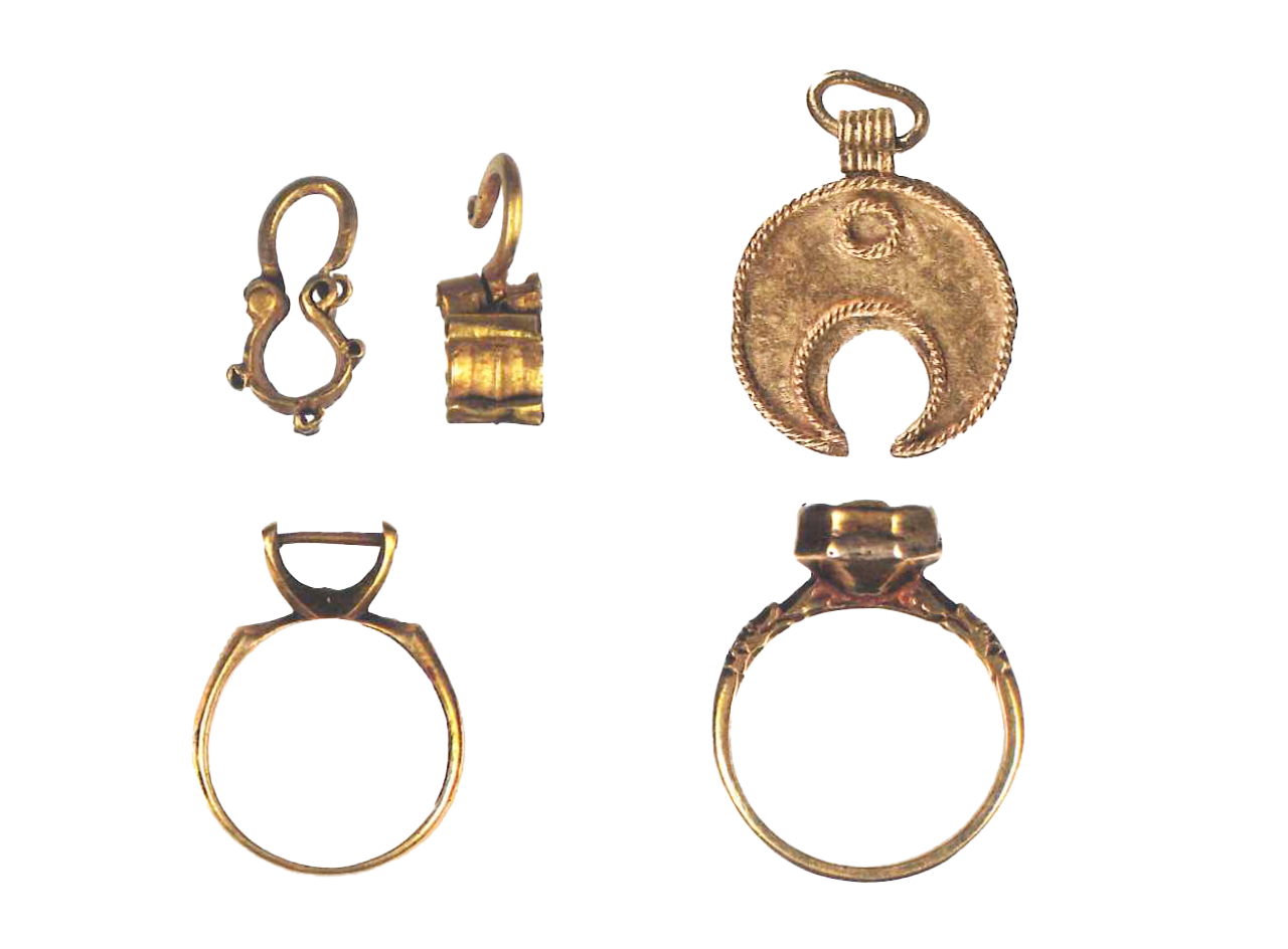 Serbian medieval jewlry discovered at Novo Brdo Fortress, 14th-15th century