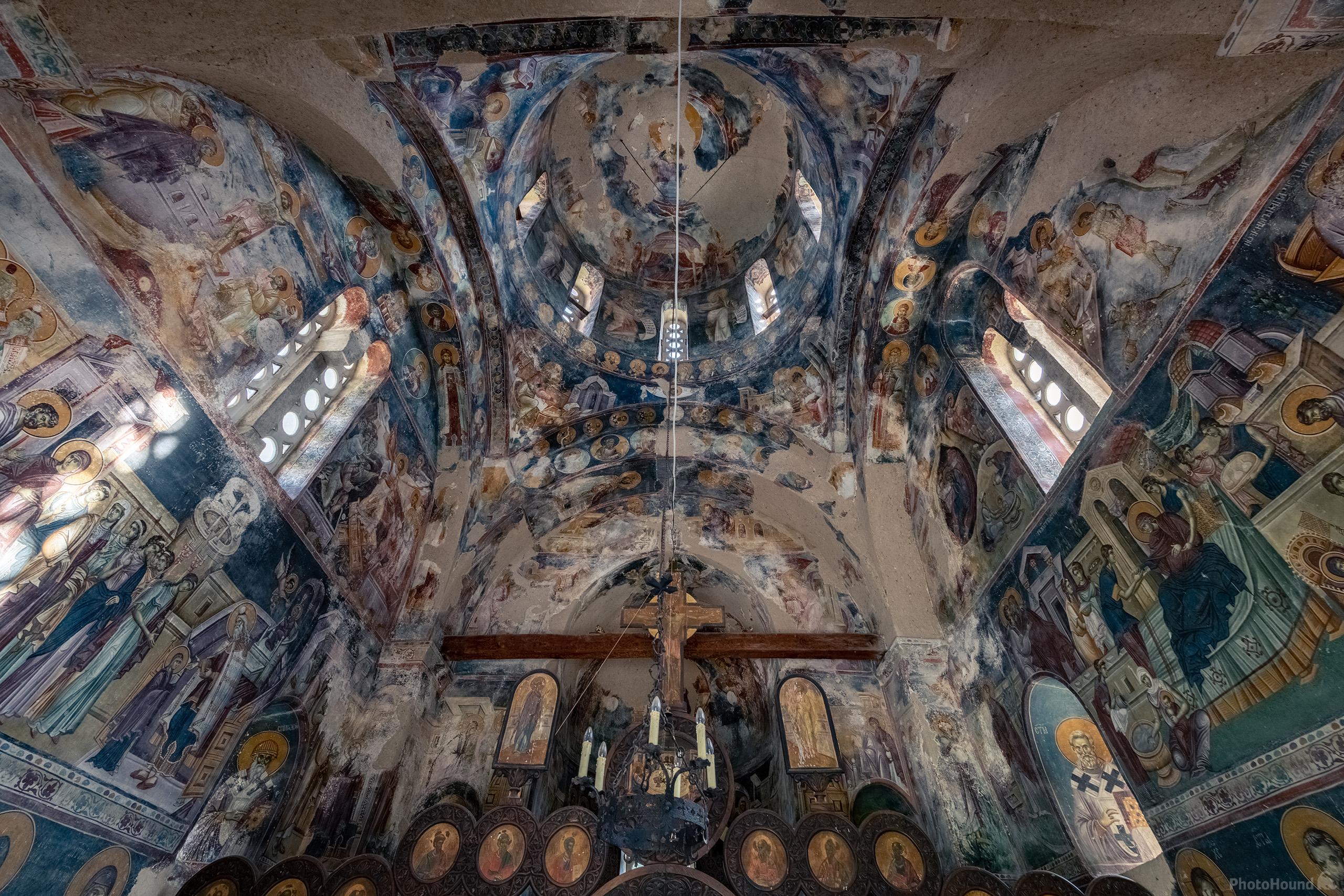 Frescoes from naos and dome of Virgin Mary church