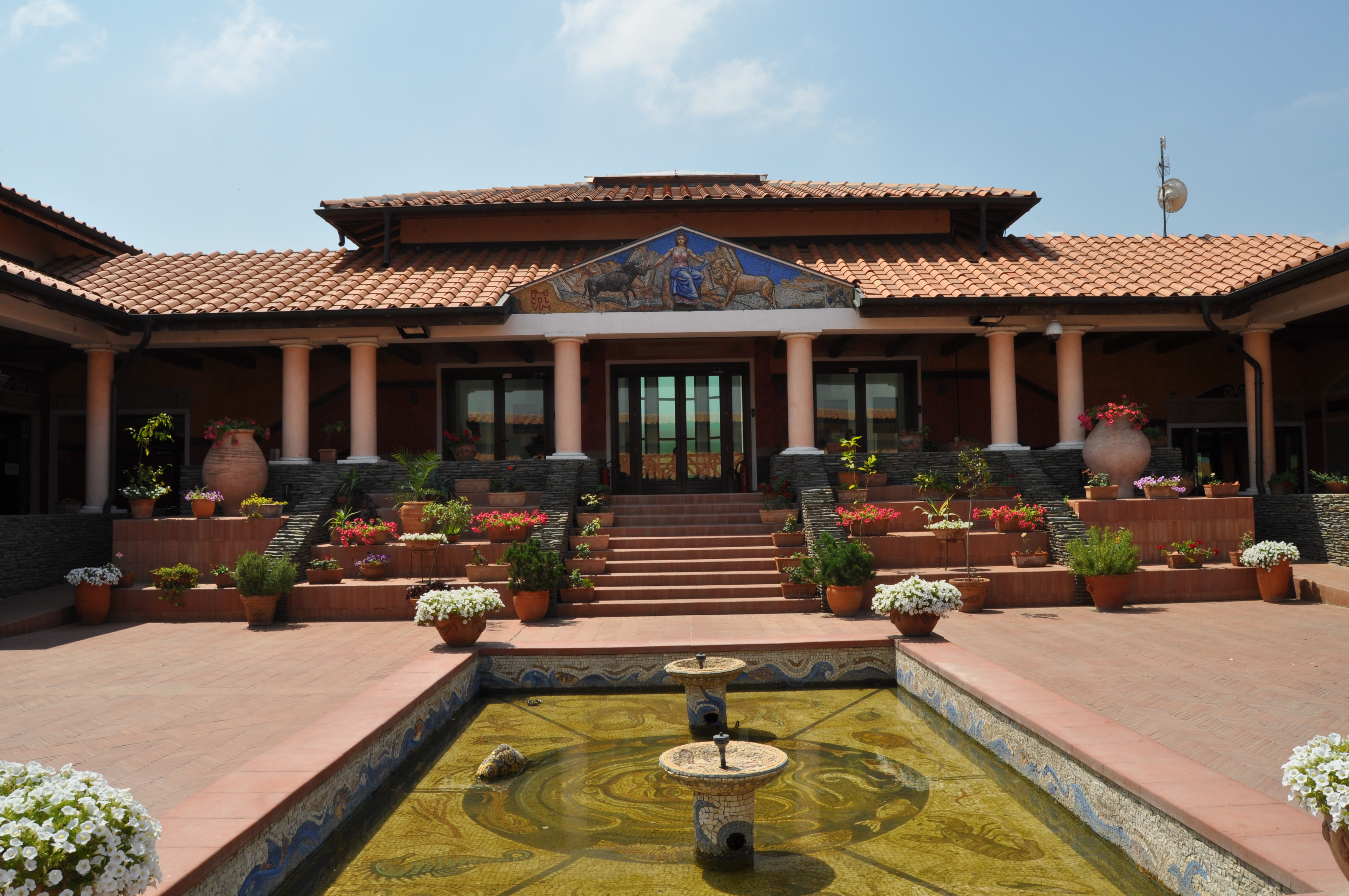 Reconstruction of Roman villa