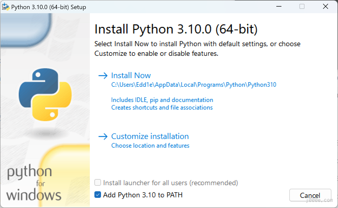 Installing Python