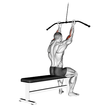 cable pulldown bicep curl