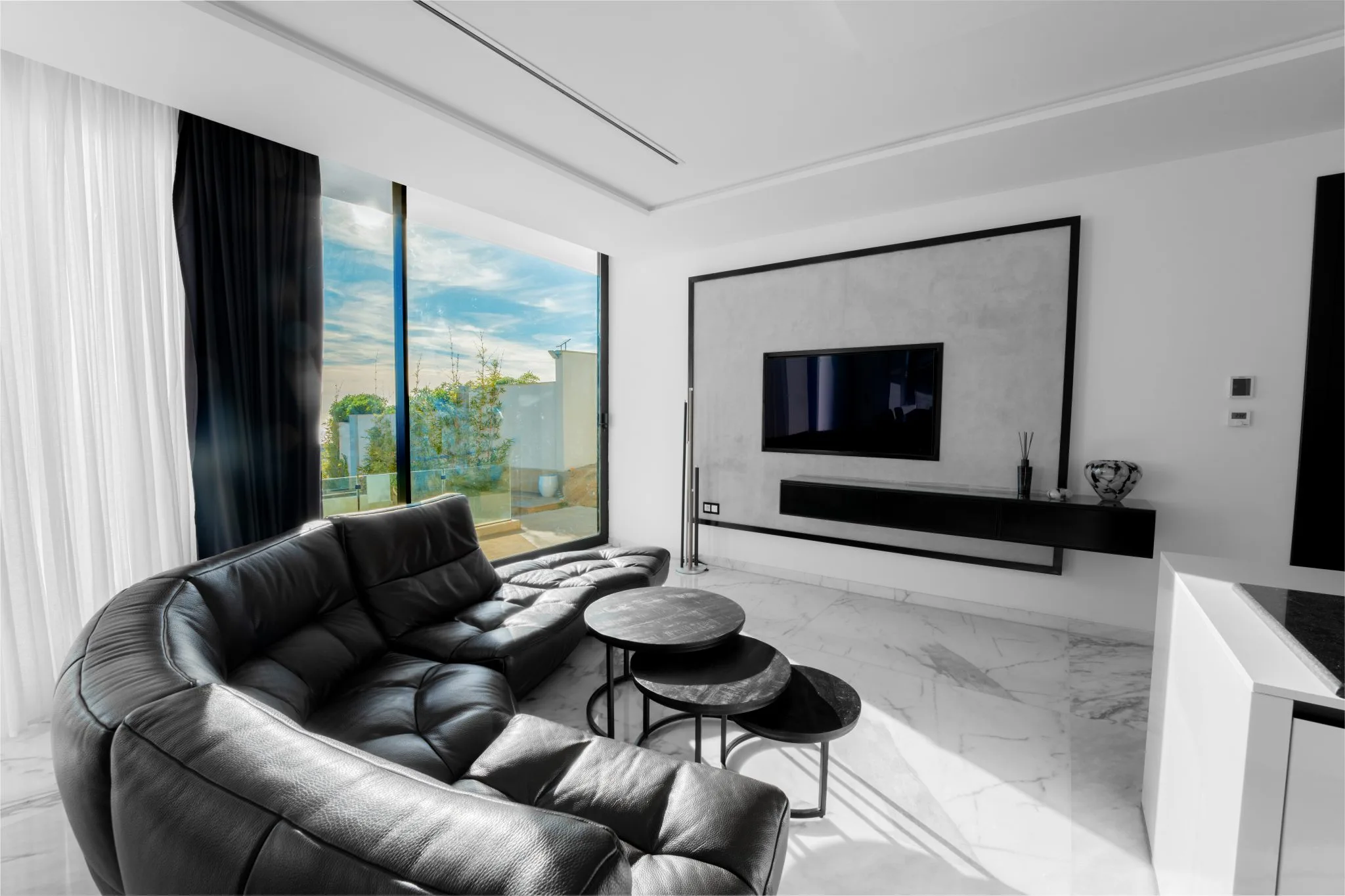 Bibliothèque personnelle villa de luxe