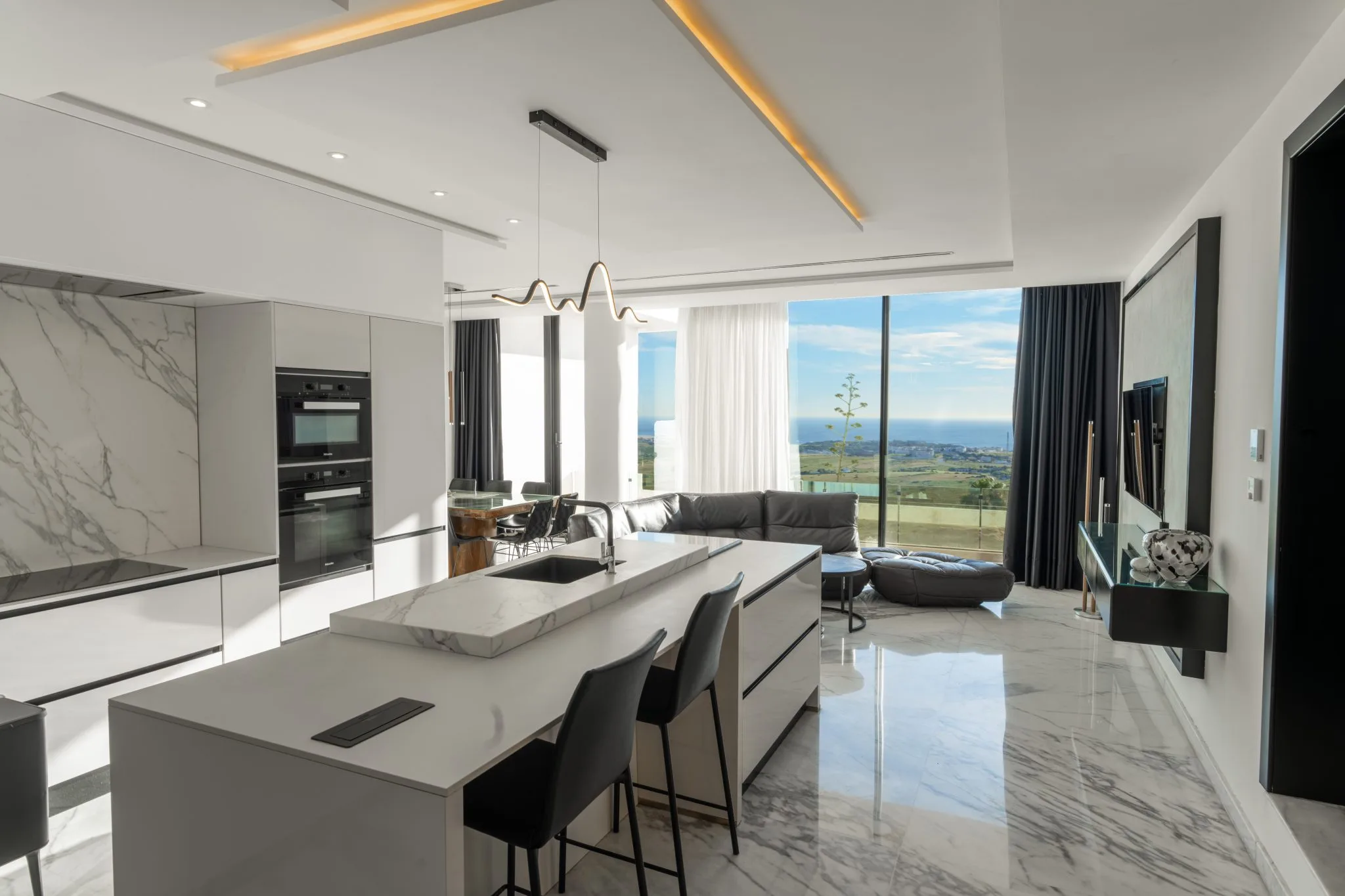 Salon moderne villa de luxe