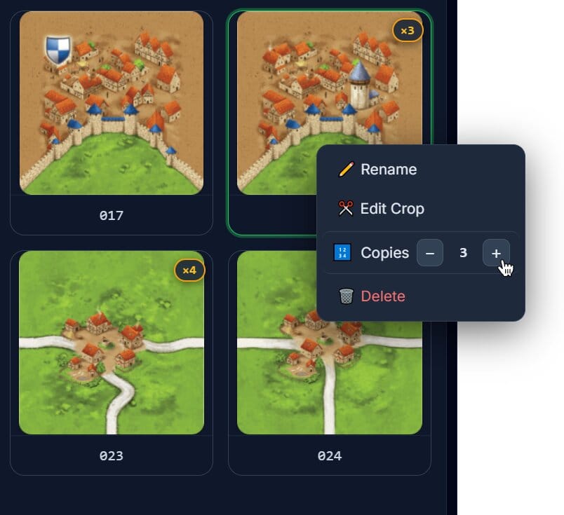 Card Sheet Generator