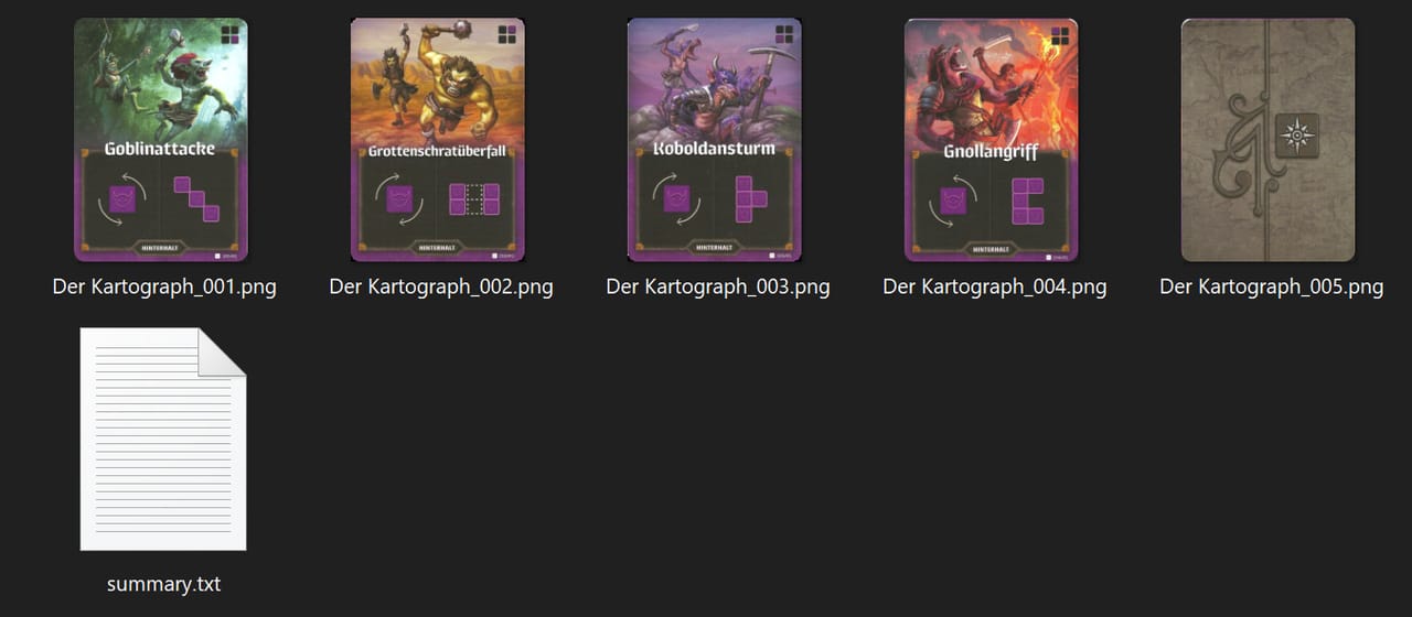 Card Sheet Generator