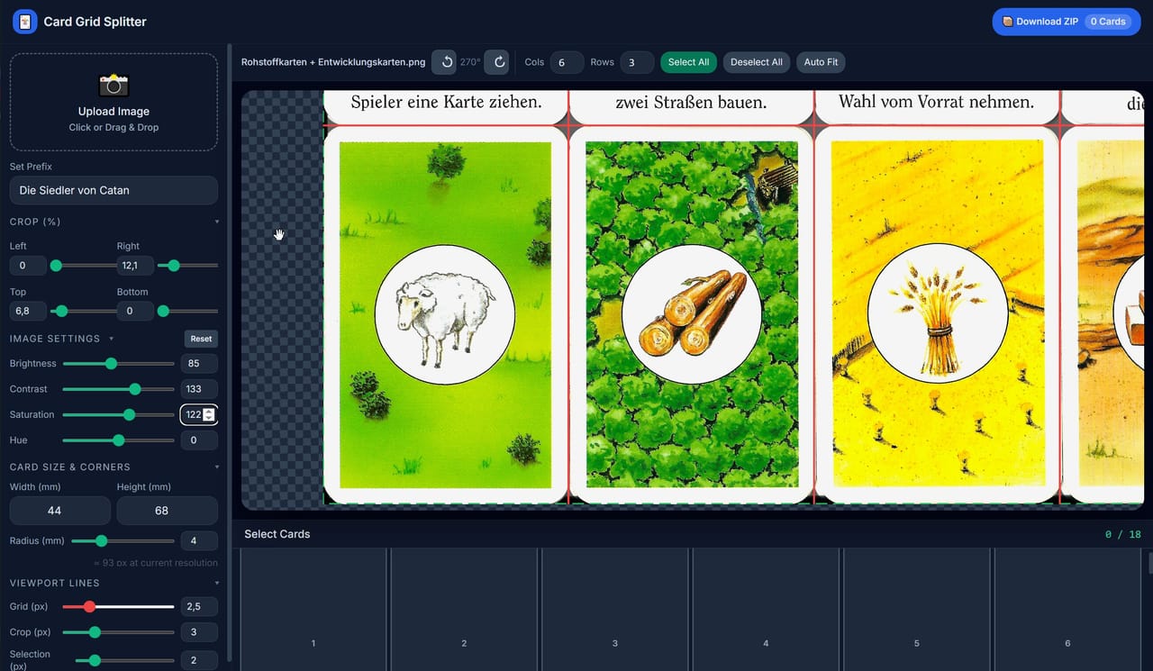 Card Sheet Generator