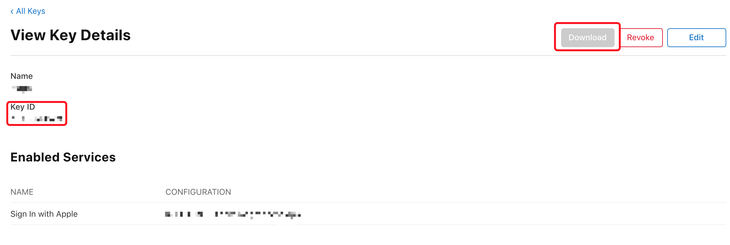 记住 ID,下载私钥