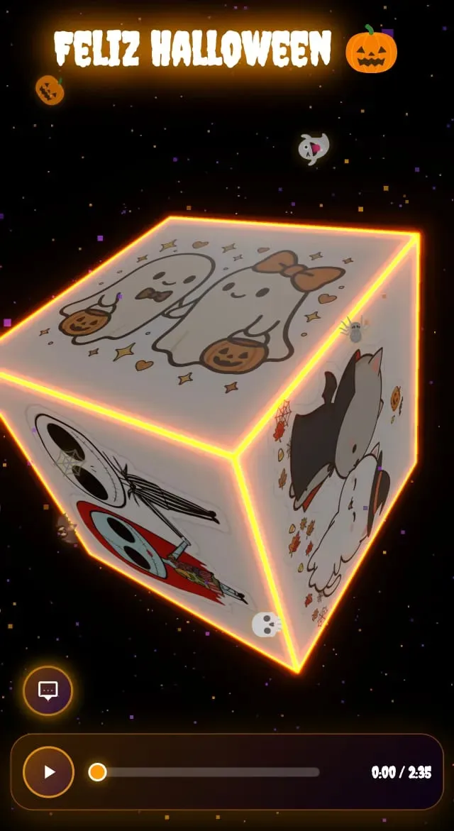 Vista previa del código Link👻Halloween Cube🖤🕸️