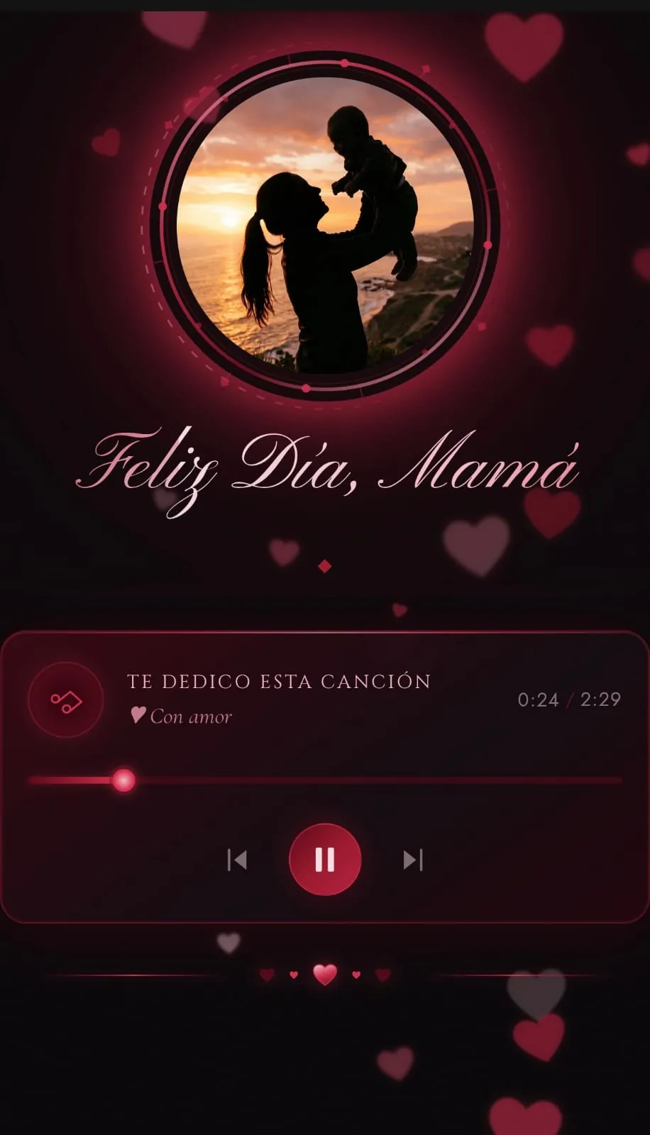 Vista previa del código Tarjeta para el Día de la Madre💗✨