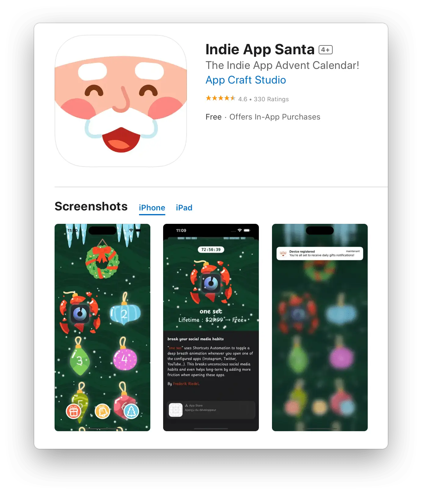 Indie Santa App
