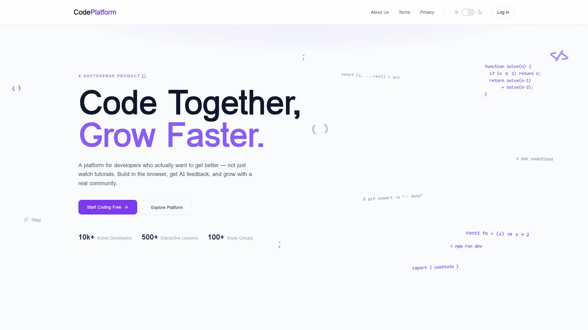 CodeVerse programming education platform