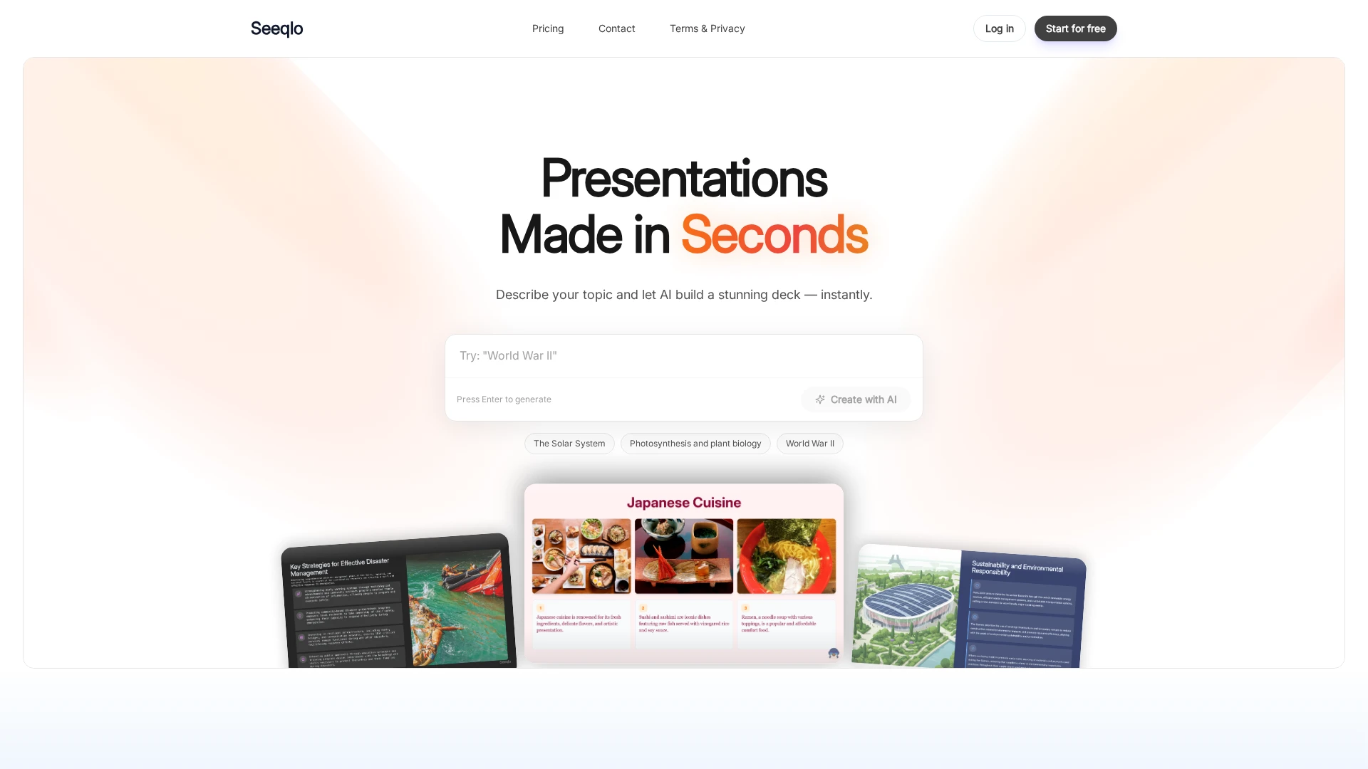 Seeqlo education platform interface