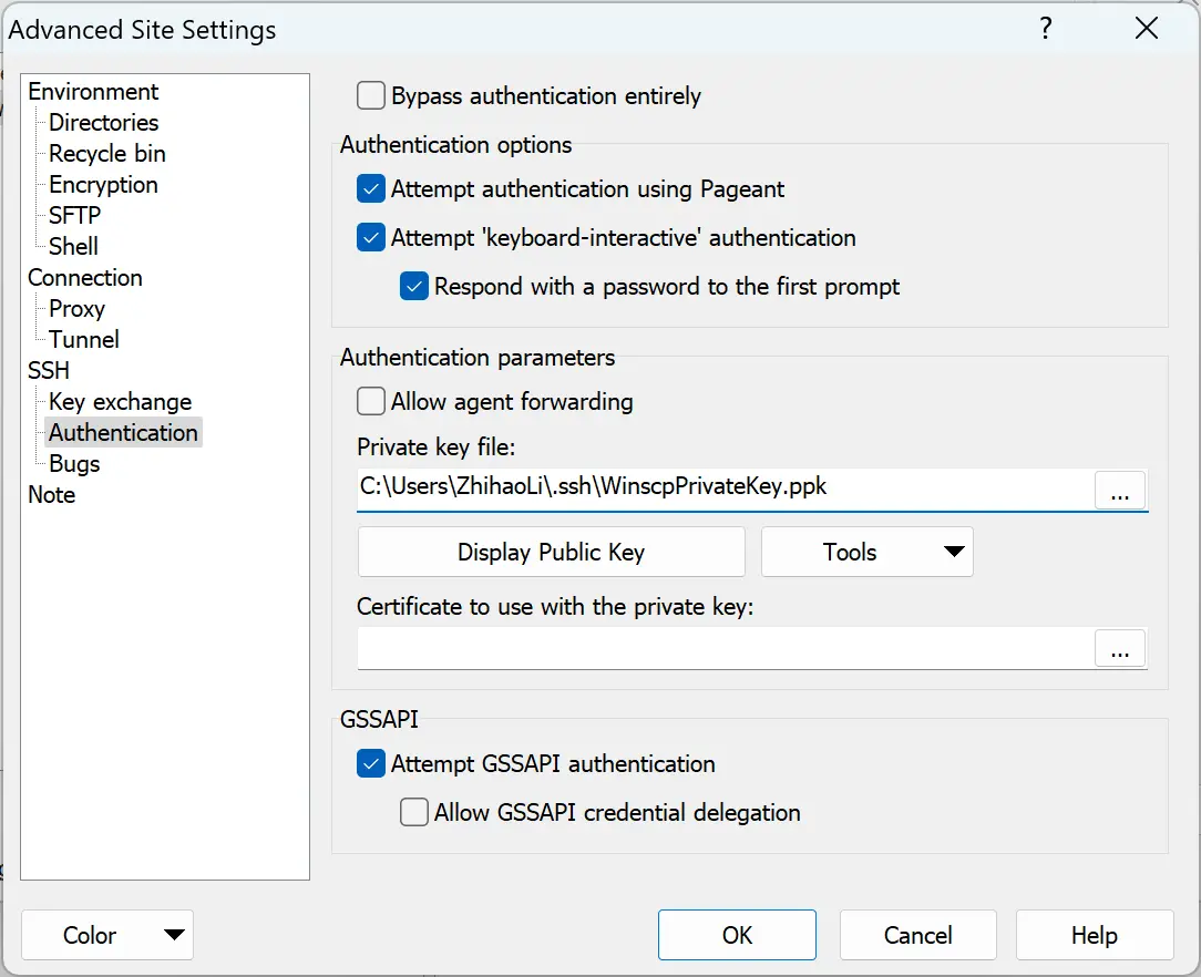 Config Private Key