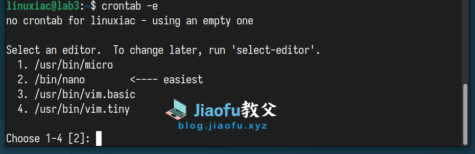 如何在Linux上使用定时任务(教程+示例) 2 crontab
