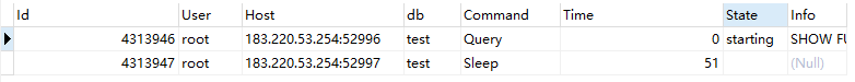 查询生命周期的SQL结果