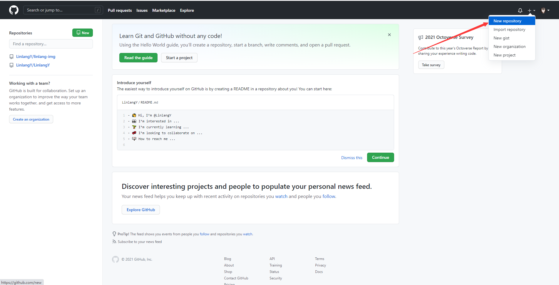 new repository new repository