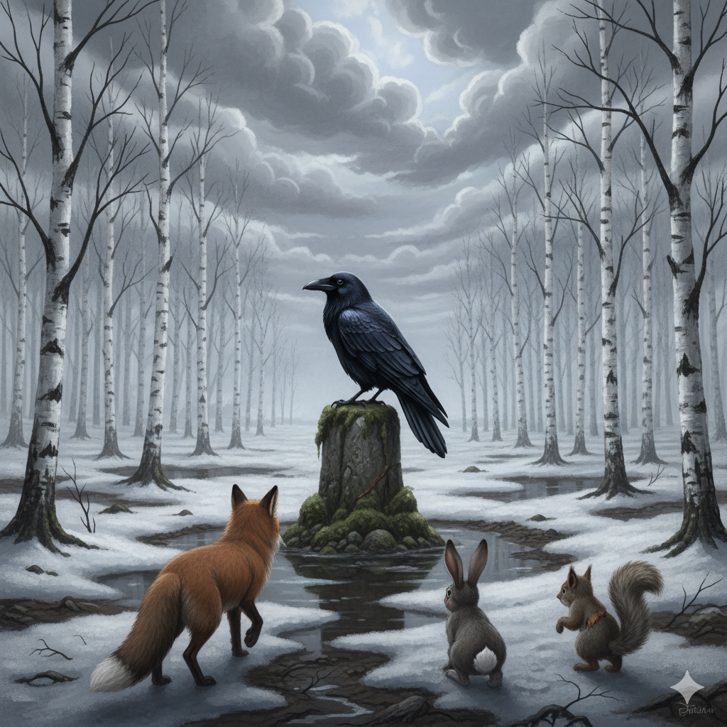 不曾染霜的乌鸦