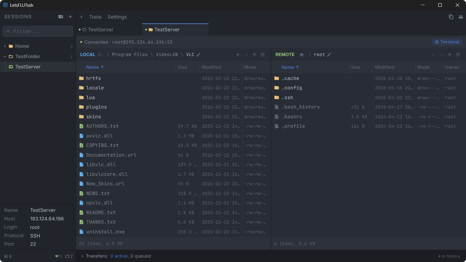Screenshot 2 of LFssh