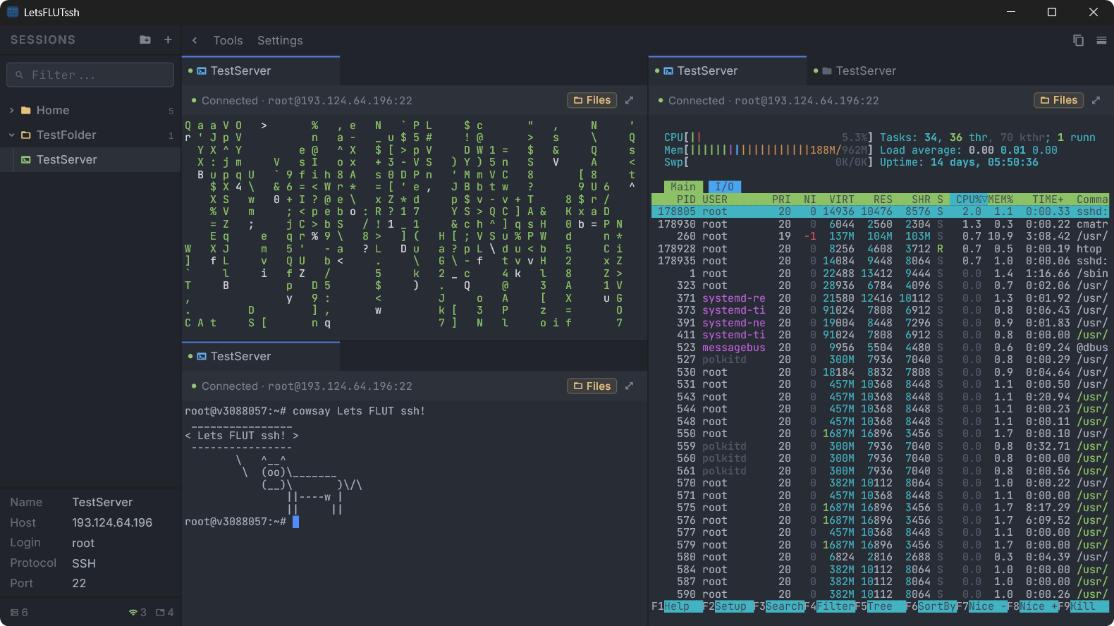 Screenshot 1 of LFssh