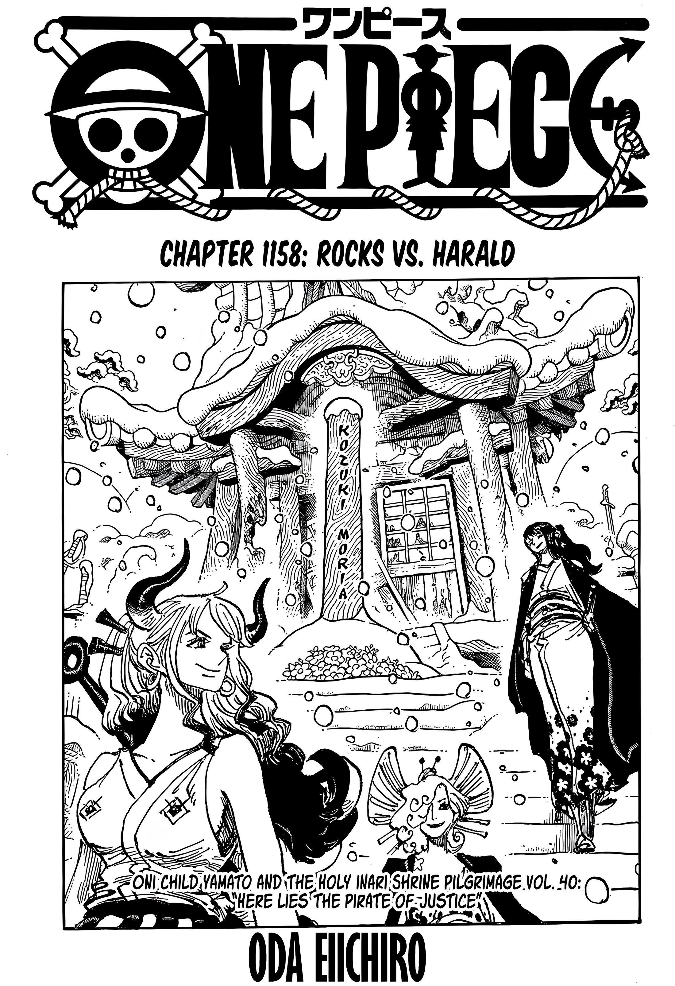 One Piece Chapter 1158 Cover