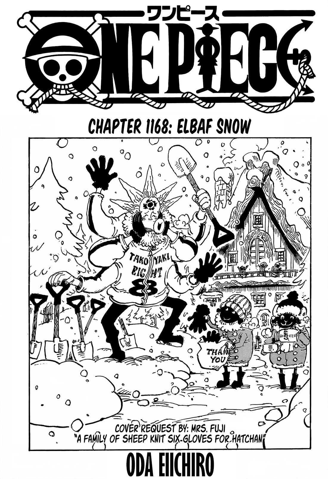 One Piece Chapter 1168 Cover