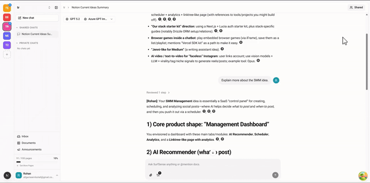 Comments and Mentions
