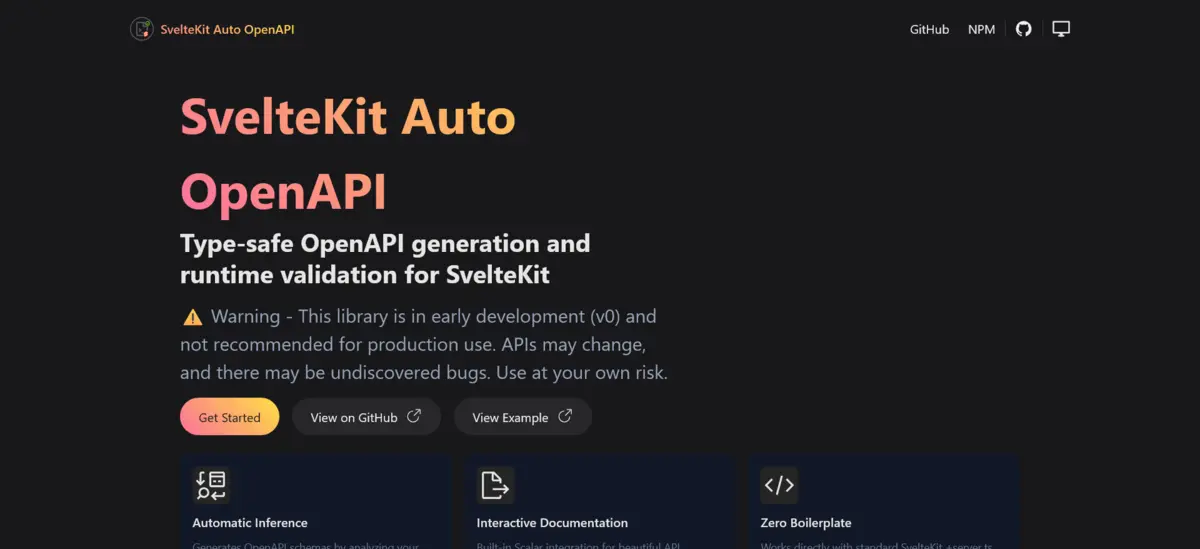 SvelteKit Auto OpenAPI — Automatic API Documentation Library