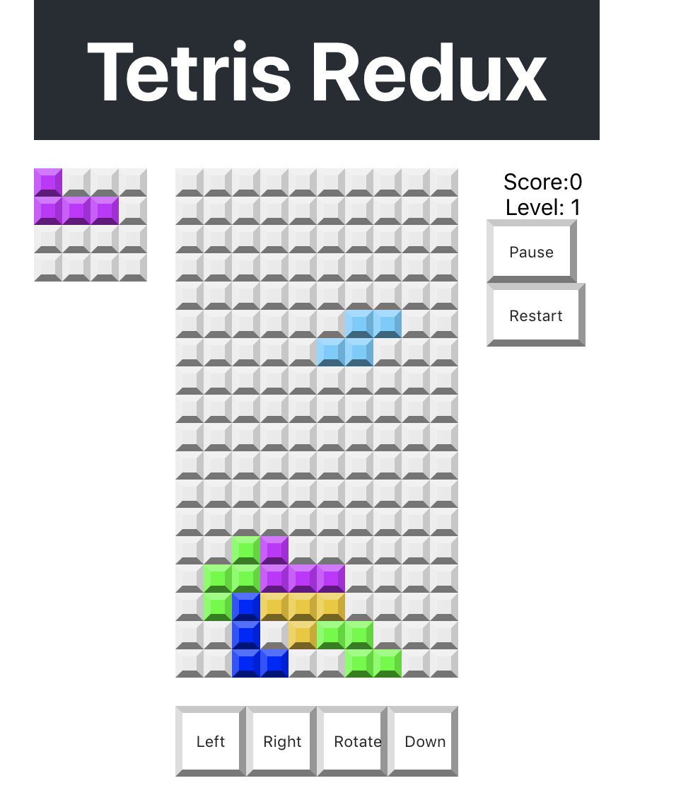 Moving Blocks  React Redux Tetris App Tutorial