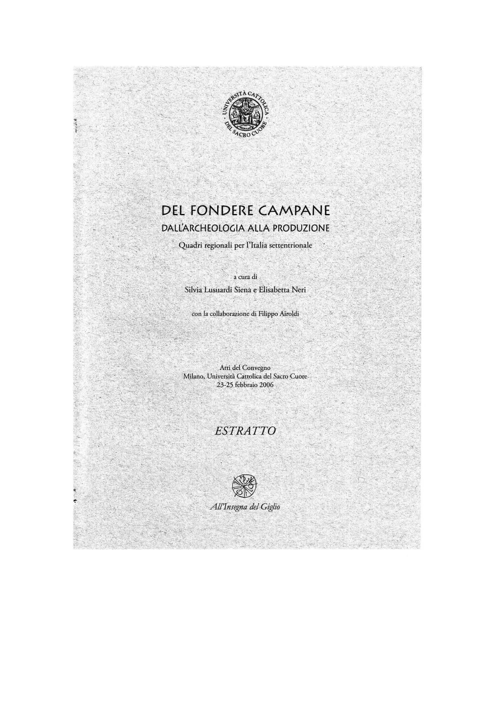 prima pagina della prima pubblicazioni