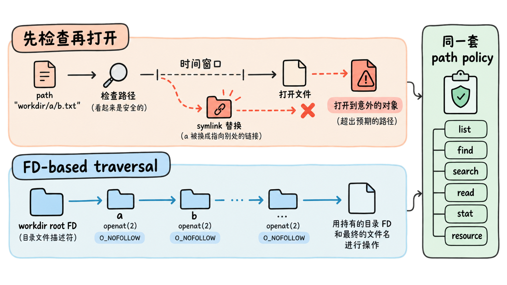 ServerFS 如何用 FD-based traversal 收紧路径边界
