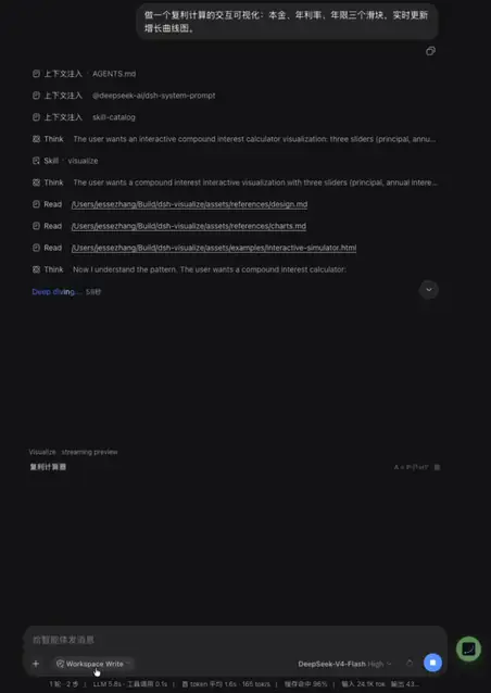 DSH 对话内生成交互式可视化演示