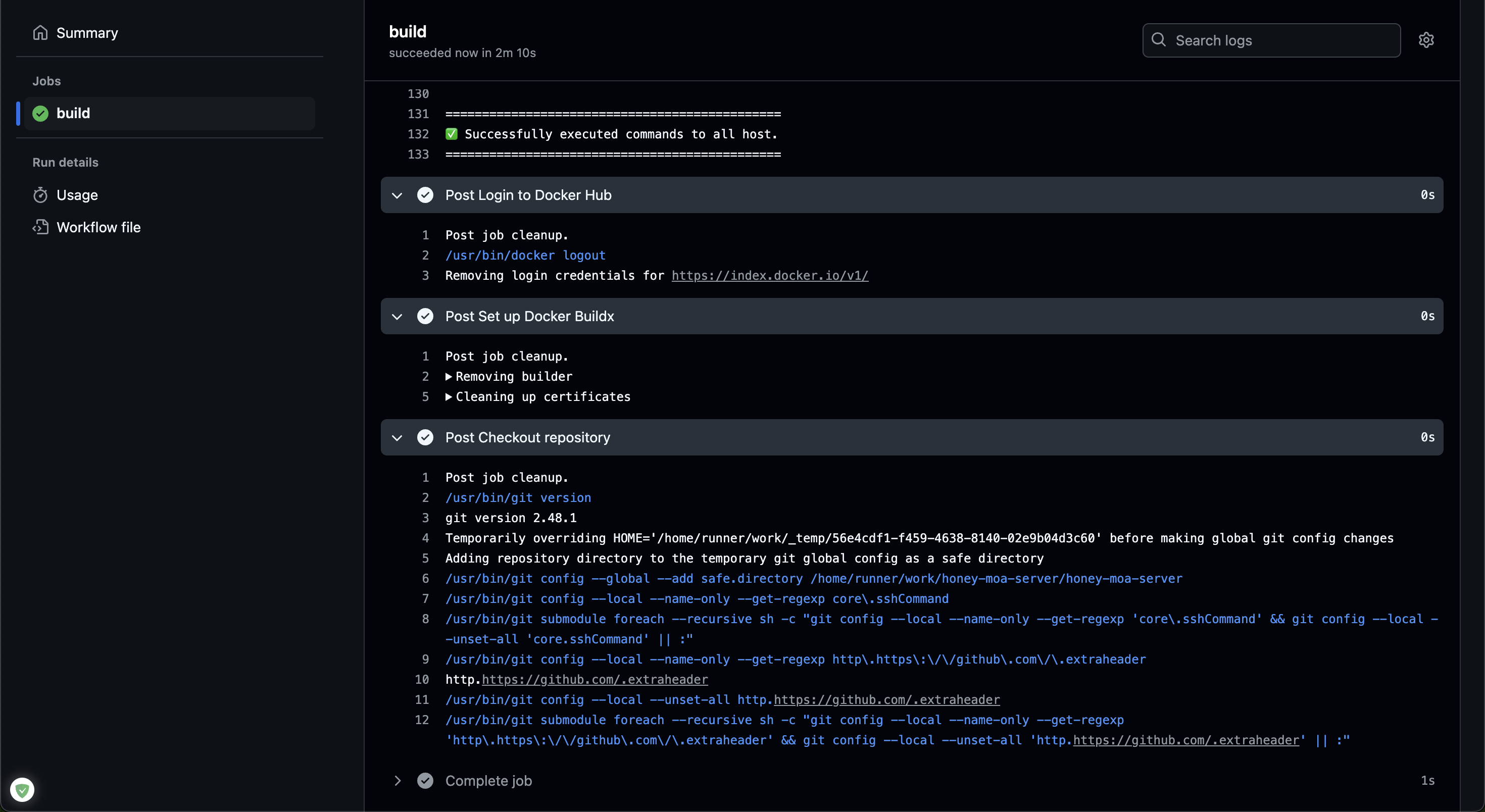 GitHub Actions 실행 확인2