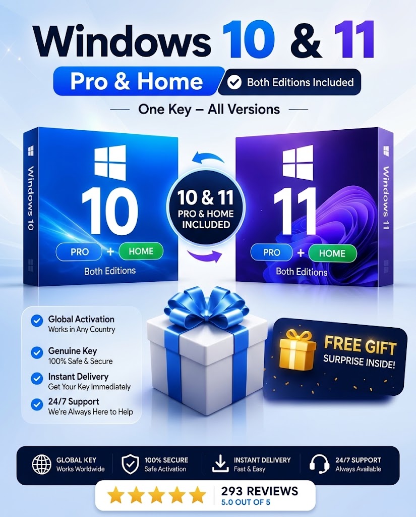 Windows 10\11 Pro &amp; Home High Quality Global online Activation key 32/64 Bit