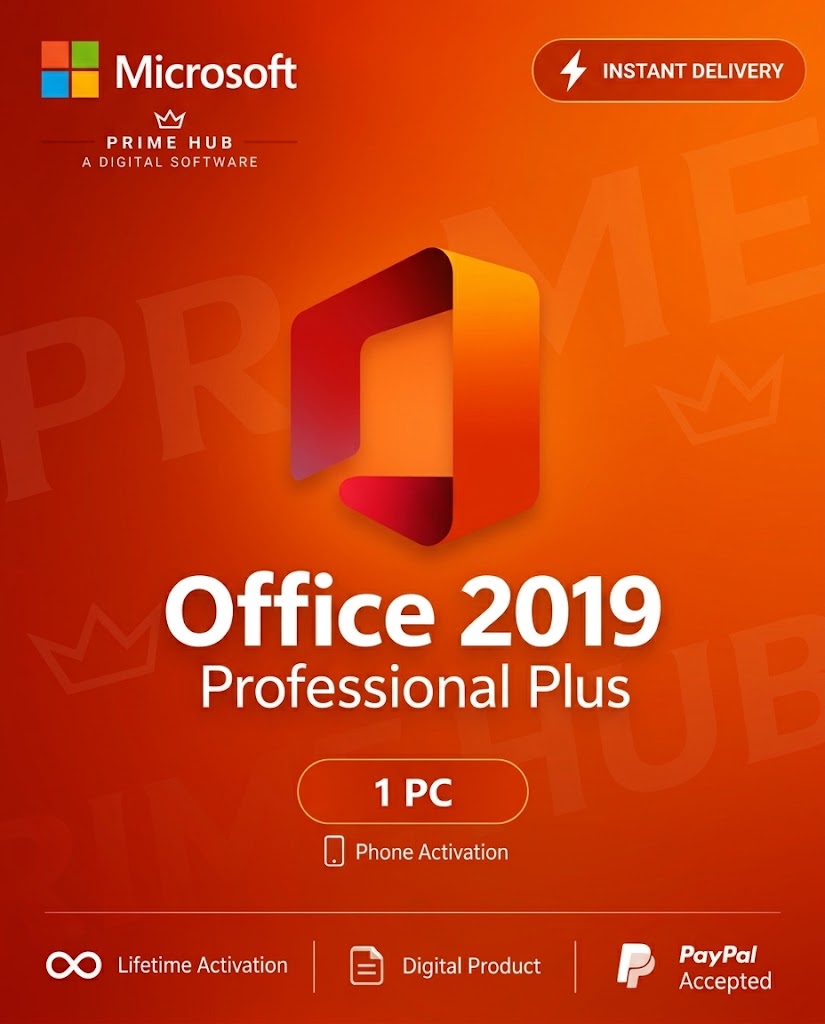 Office 2019 Pro Plus | 1 PC | Phone Activation | Instant Delivery