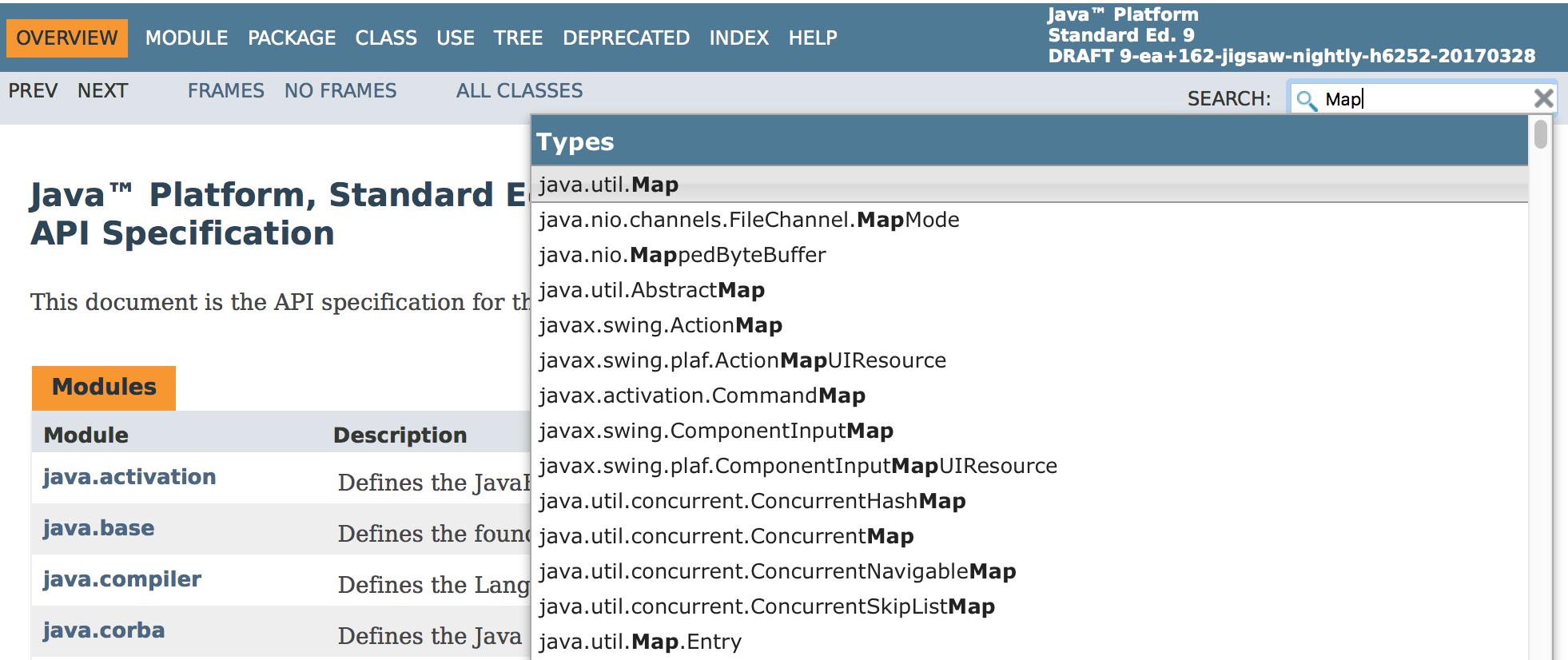 java9 doc