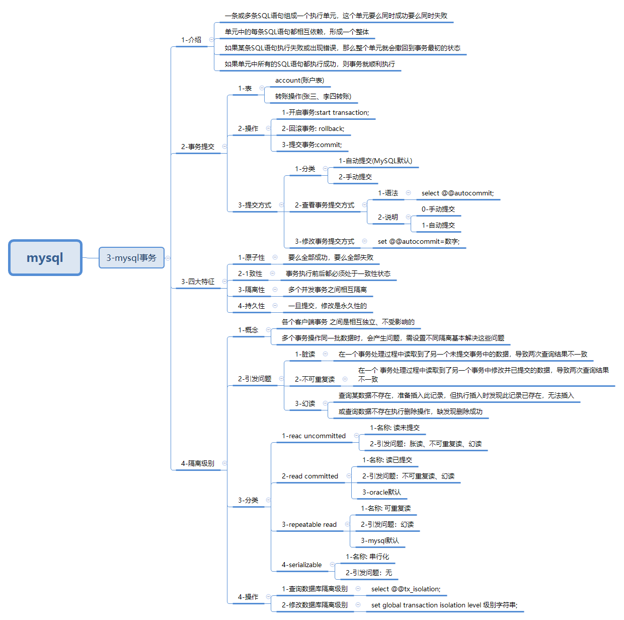 javaweb-xmind-mysql-trans-10