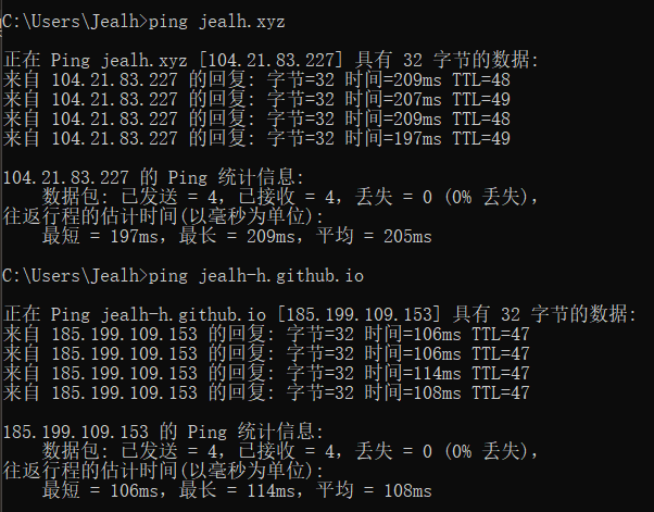 ping res
