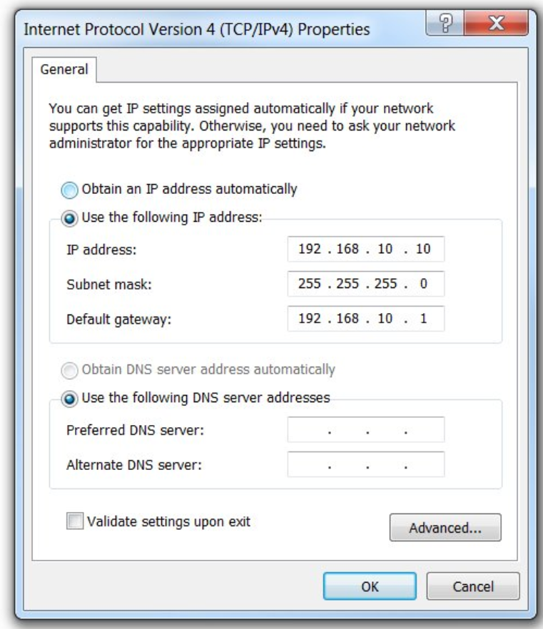 Windows 计算机上的 IPv4 配置