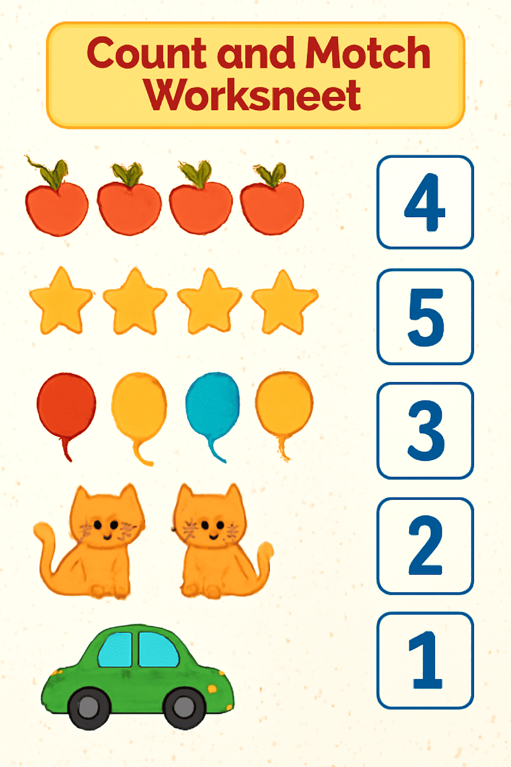 Numbers Count and Match Activity Thumbnail