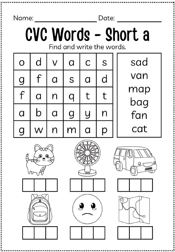 >CVCV words & colors Activity Thumbnail