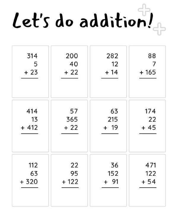 Addition-Substraction Worksheet Thumbnail