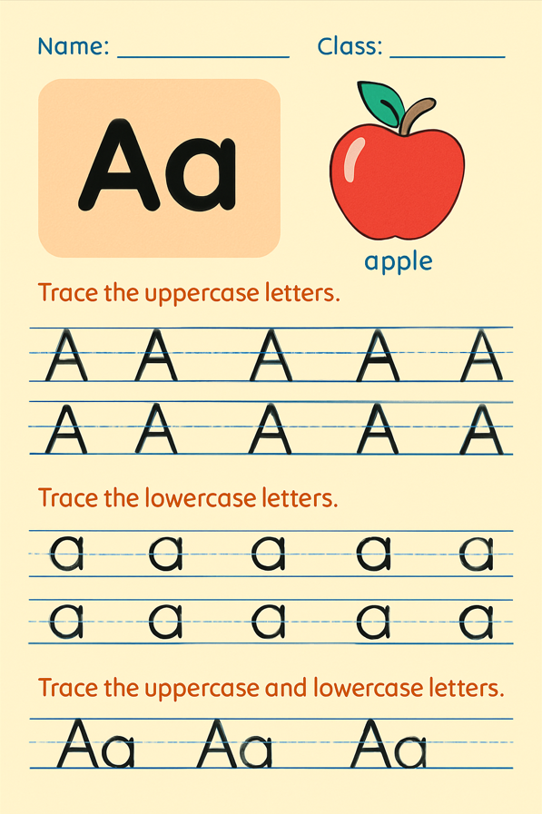 Upper Case Letters Tracing Skills Activity Thumbnail