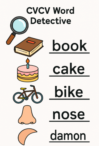 CVCV word detective Activity Thumbnail