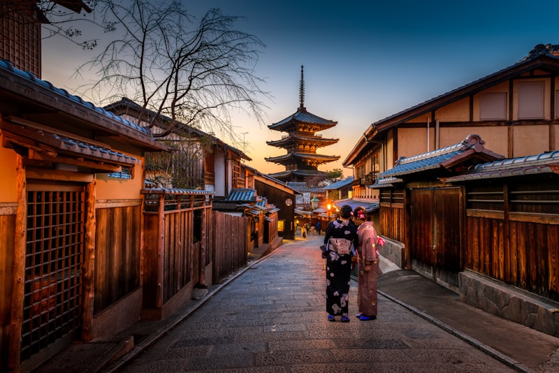 Japanese temple and cherry blossoms — essential Japanese phrases for tourists visiting Japan