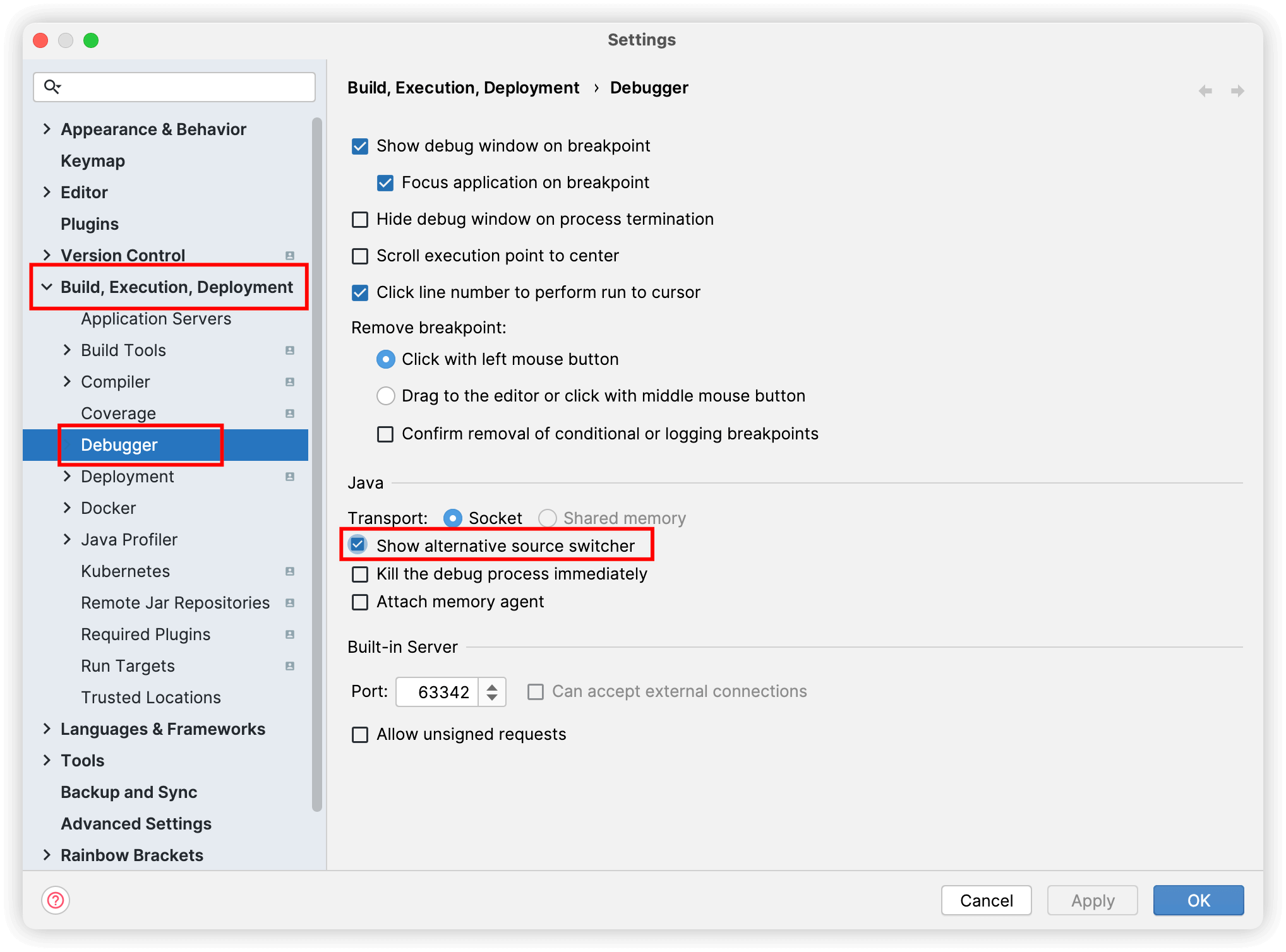 ChangeDebugSource