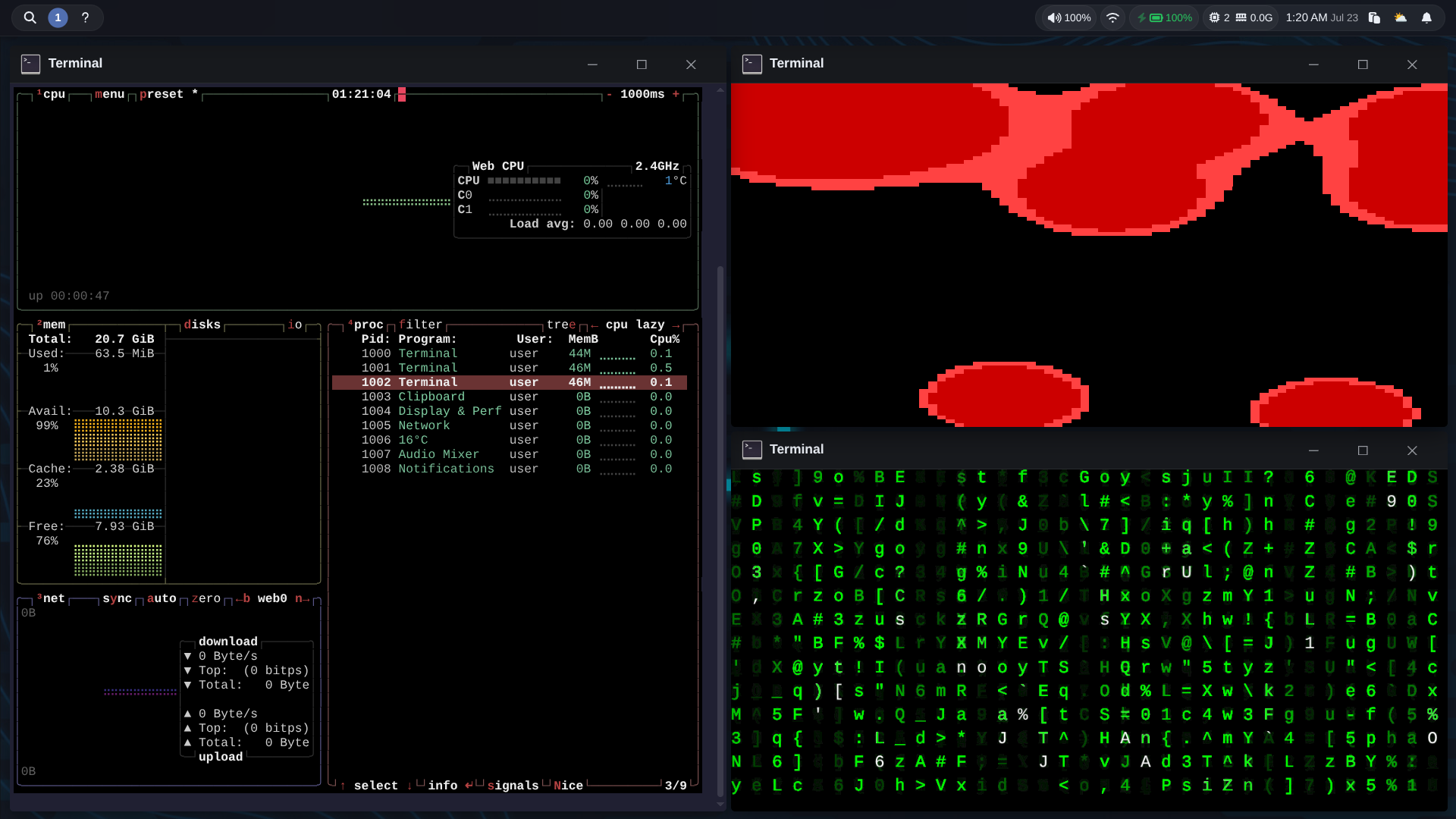Browser Terminal with Python, Node & Git