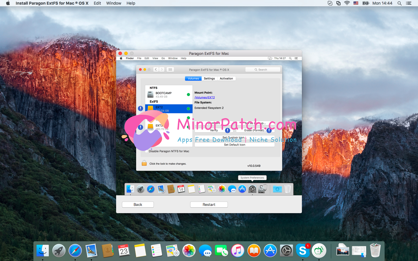 paragan extfs for mac remove popup