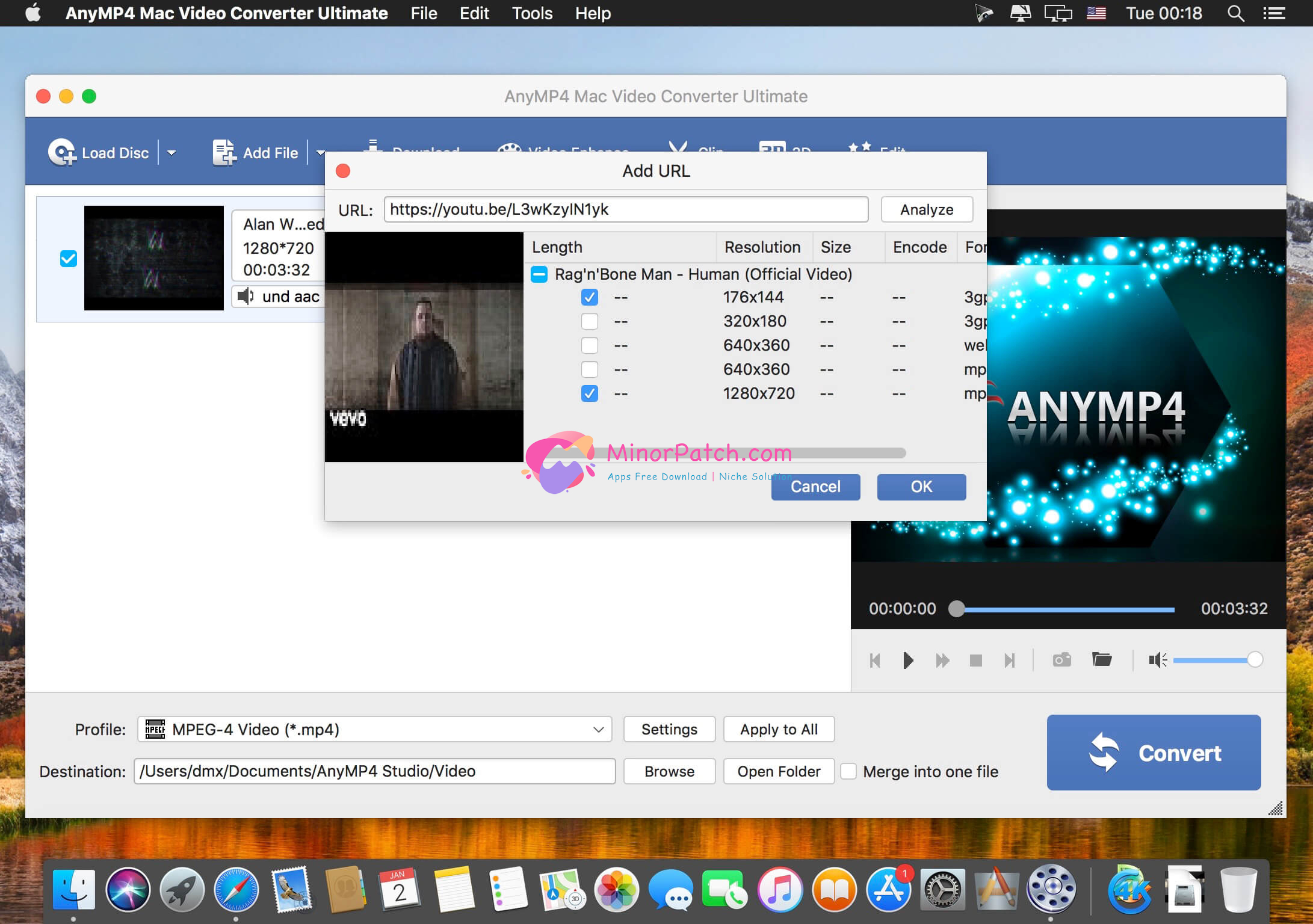 AnyMP4 Mac Video Converter Ultimate 8.2.12 Full Crack